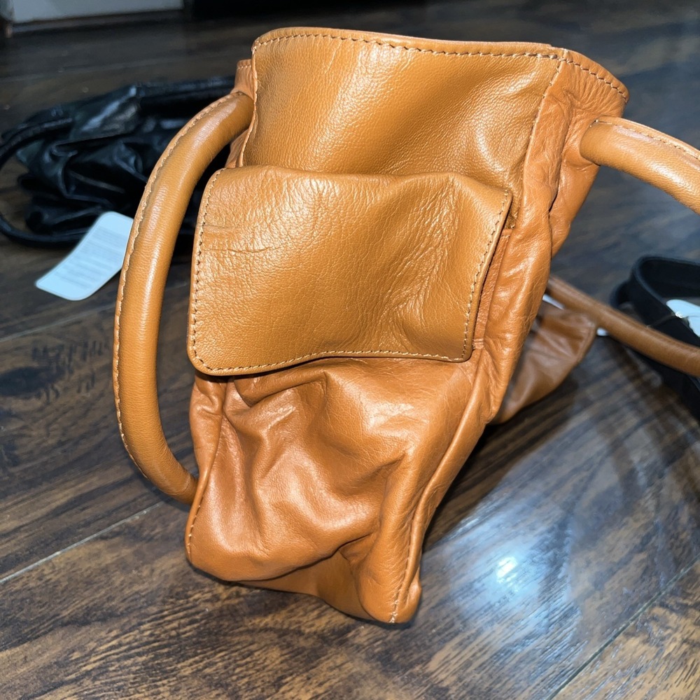 Lot of 3 Leather Handbags Made in India Boutique Closure NWT Purse Set - Picture 7 of 13